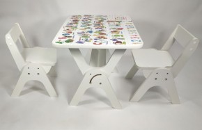 Детский растущий стол-парта и два стула Я САМ "Умка-Дуо" (Алфавит) в Чайковском - chajkovskij.mebel-74.com | фото