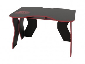 Компьютерный стол КЛ №9.0 (Черный/Красный) в Чайковском - chajkovskij.mebel-74.com | фото