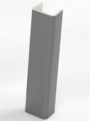 Торцевая заглушка  для цоколя h100 мм (Алюминий, Белый, Черный, Сонома) в Чайковском - chajkovskij.mebel-74.com | фото